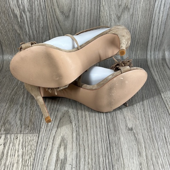 Steve Madden Fiorela Fringed Suede Sandals - Picture 8 of 12